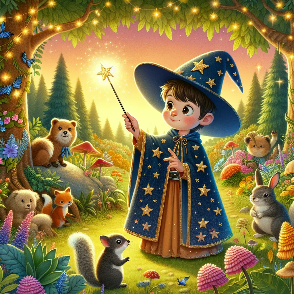 Bajka dla chłopców: Mały czarodziej i jego magiczna różdżka