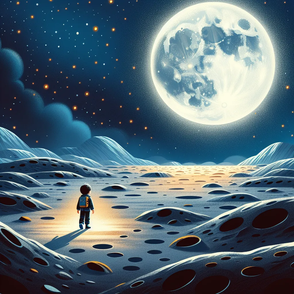 Nocny spacer po księżycu