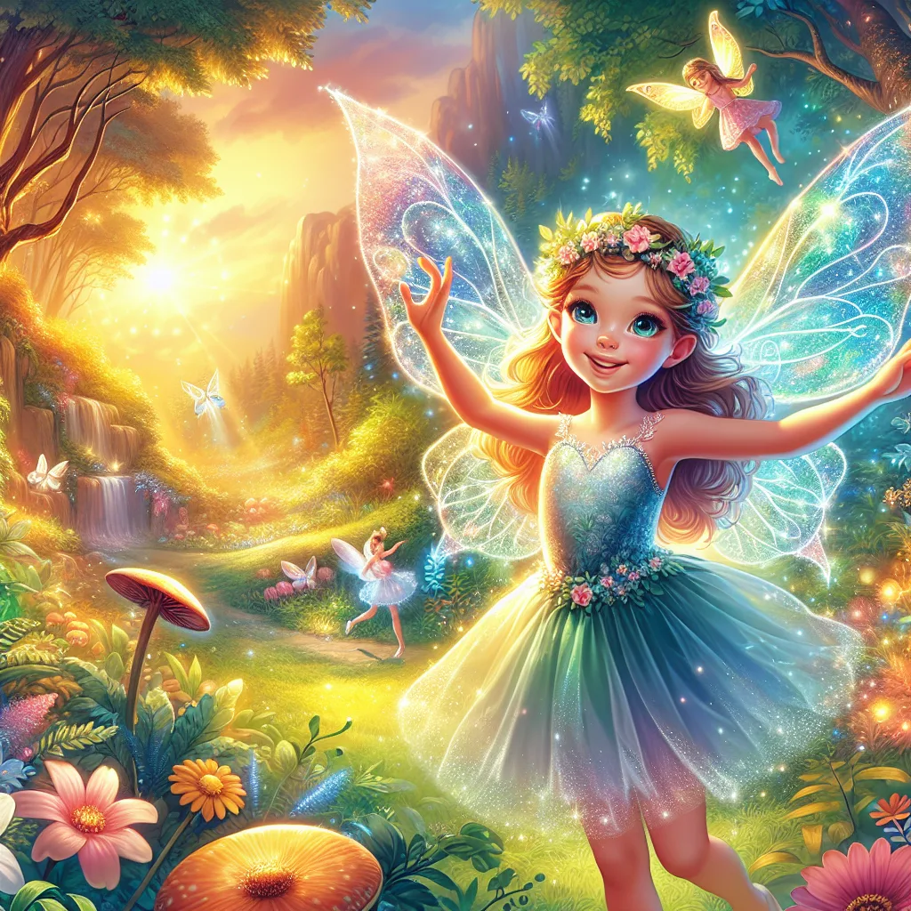 Bajki dla dziewczynki: Wróżka Amelia i jej magiczne skrzydła