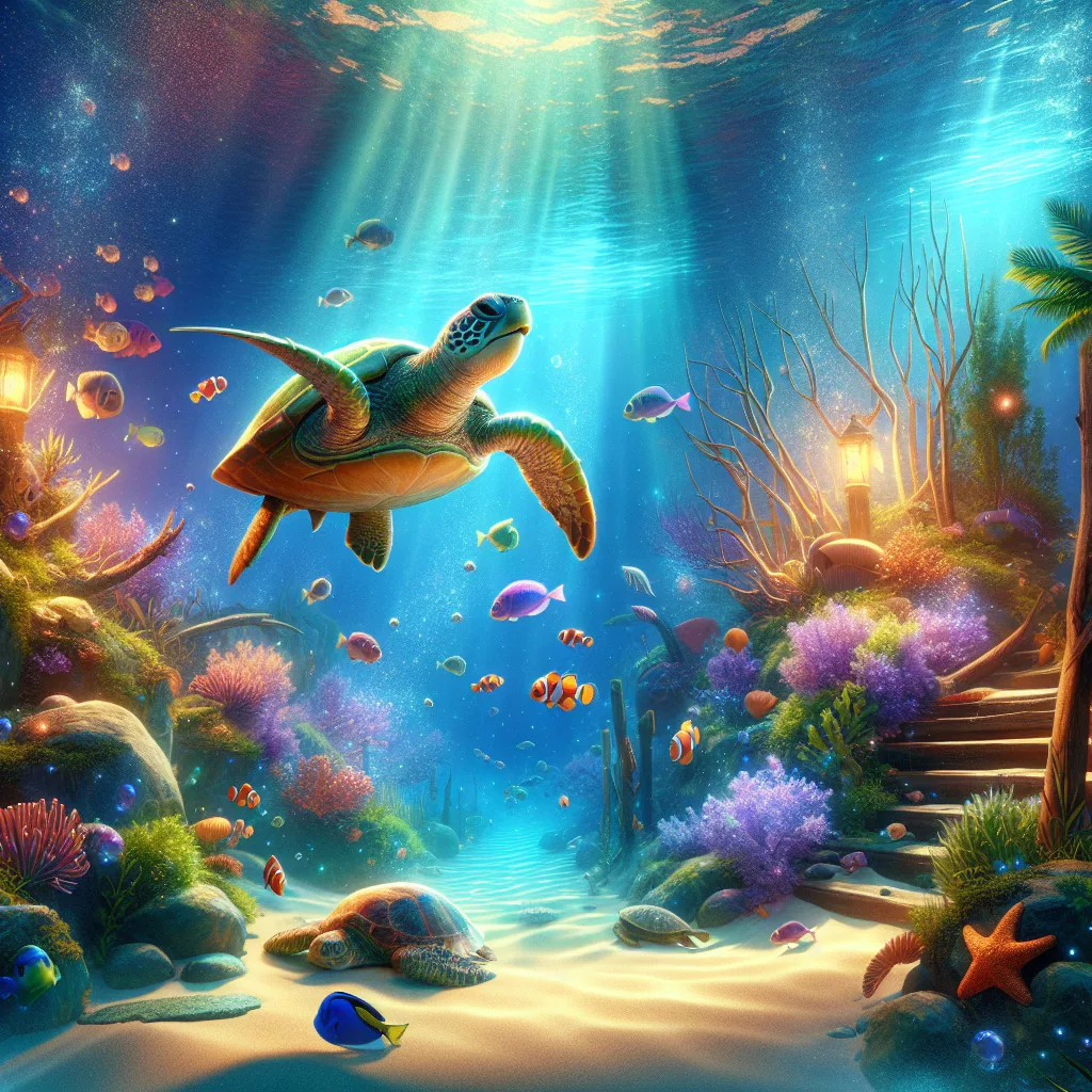 Bajki o zwierzątkach: Magiczny żółwik i sekrety oceanu