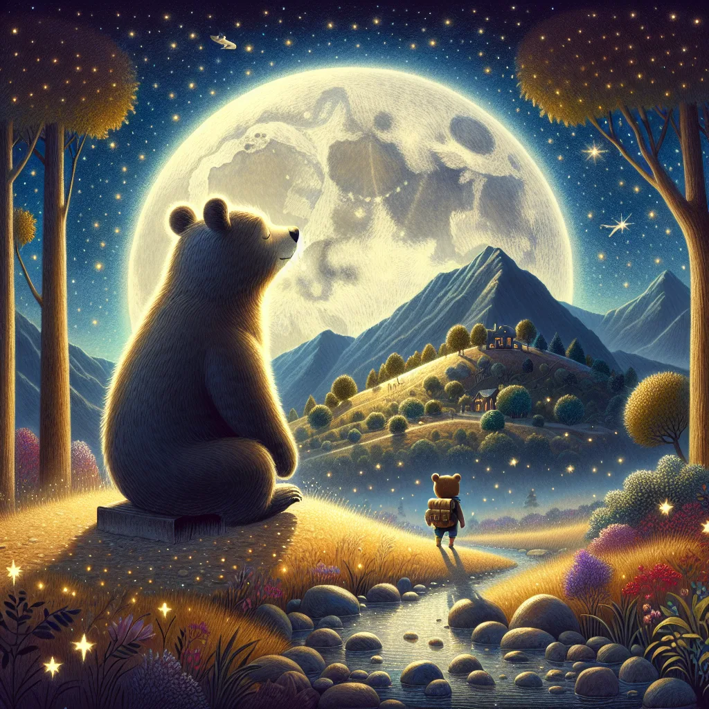 Bajka na dobranoc: Księżycowy miś i nocna wyprawa