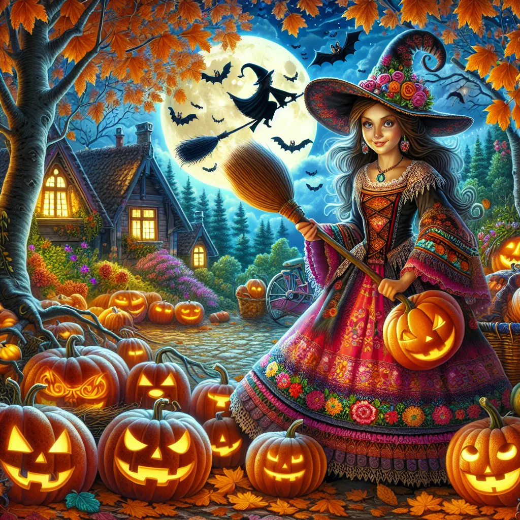Bajka na Halloween: Czarownica Malwina i jej zaczarowana miotła